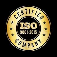 iso certificação . iso 90012015 logotipo . iso 9000 certificação Prêmio vetor