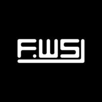 fws carta logotipo criativo Projeto com vetor gráfico, fws simples e moderno logotipo.