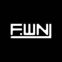 fwn carta logotipo criativo Projeto com vetor gráfico, fwn simples e moderno logotipo.
