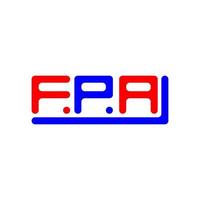 fpa carta logotipo criativo Projeto com vetor gráfico, fpa simples e moderno logotipo.