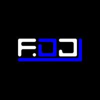 fdj carta logotipo criativo Projeto com vetor gráfico, fdj simples e moderno logotipo.