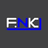 fnk carta logotipo criativo Projeto com vetor gráfico, fnk simples e moderno logotipo.