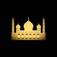 dourado islâmico mesquita vetor Projeto
