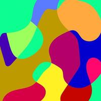 quadrado Projeto modelo com fluido colorida abstrato vetor