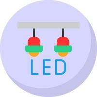 design de ícone de vetor de lâmpada led