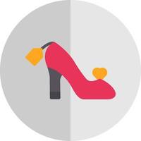 design de ícone de vetor de calçado feminino