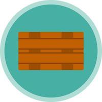 design de ícone de vetor de caixa de madeira