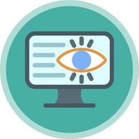 design de ícone de vetor de privacidade online