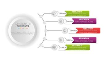 infográfico design de modelo de banner de negócios vetor