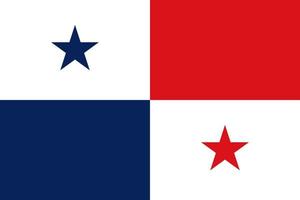 Panamá bandeira simples ilustração para independência dia ou eleição vetor