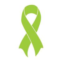 linfoma conhecimento, Lima verde fita, americano bicha símbolo isolado em branco vetor ilustração