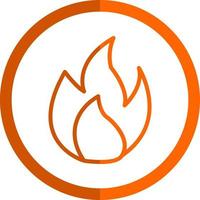 design de ícone de vetor de chama
