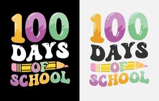 100ª dia t camisa livre, 100 dias do escola Camisetas, 100ª dia t camisa , feliz 100 dias camiseta, professor t camisa, vetor