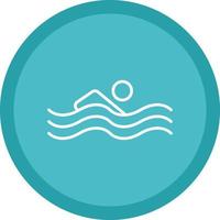 design de ícone de vetor de pessoa nadando