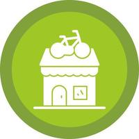 design de ícone de vetor de loja de bicicletas