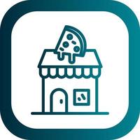design de ícone de vetor de loja de pizza