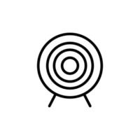 ícone de dardo com estilo de contorno vetor
