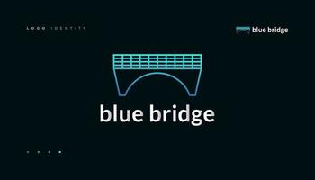 moderno ponte logotipo pode estar usava Como seu companhia ícone ou marca vetor