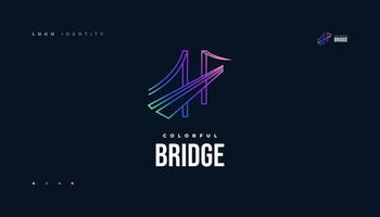 ponte logotipo vetor ilustração modelo
