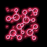 químico molécula néon brilho ícone ilustração vetor