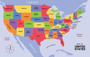 mapa do Unidos estados livre vetor