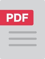 pdf Arquivo documento ícone. vetor. vetor