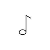 ícone de som com estilo de contorno vetor