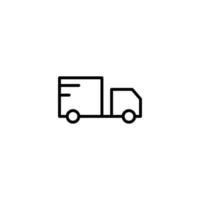 Entrega caminhão ícone com esboço estilo vetor