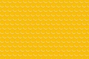 fundo de padrão de favo de mel amarelo vetor