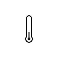 termômetro ícone com esboço estilo vetor