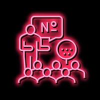 jogadoras jogando dentro lotto néon brilho ícone ilustração vetor