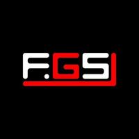 fgs carta logotipo criativo Projeto com vetor gráfico, fgs simples e moderno logotipo.