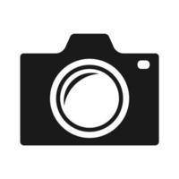 Câmera ícone vetor logotipo modelo
