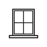 modelo de logotipo de vetor de ícone de janela