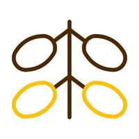 kurma ícone duocolor Castanho amarelo estilo Ramadã ilustração vetor elemento e símbolo perfeito.