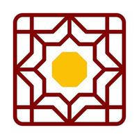 decoração ícone duotônico vermelho amarelo estilo Ramadã ilustração vetor elemento e símbolo perfeito.