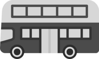 Duplo decker ônibus vetor ícone