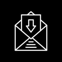 design de ícone vetorial de caixa de entrada vetor