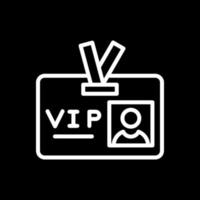 design de ícone de vetor de passe vip