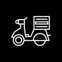 design de ícone de vetor de bicicleta de entrega