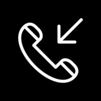 design de ícone de vetor de chamada recebida