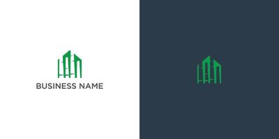 bambu casa plantar vetor logotipo símbolo ilustração projeto, criativo natureza logotipo Projeto