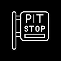 design de ícone vetorial de pit stop vetor