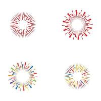 fogos de artifício vetor ilustração