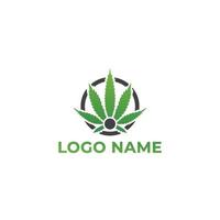 vetor maconha saúde médico cannabis logotipo