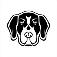 cachorro cabeça símbolo ilustração Projeto vetor