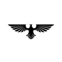 Águia Preto símbolo ilustração Projeto vetor