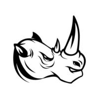 rinoceronte cabeça símbolo ilustração Projeto vetor