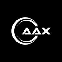 aax carta logotipo Projeto dentro ilustração. vetor logotipo, caligrafia desenhos para logotipo, poster, convite, etc.