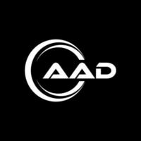 aad carta logotipo Projeto dentro ilustração. vetor logotipo, caligrafia desenhos para logotipo, poster, convite, etc.